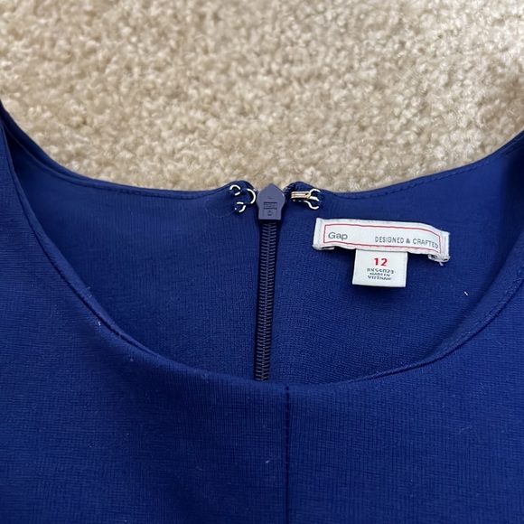 Vintage Gap Blue MIDI Pleated Dress - Picture 8 of 12